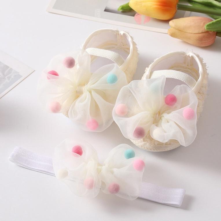 Cho Bé Set 2 Băng Đô + Đôi Vớ Công Chúa Dễ Thương Cho Bé Gái