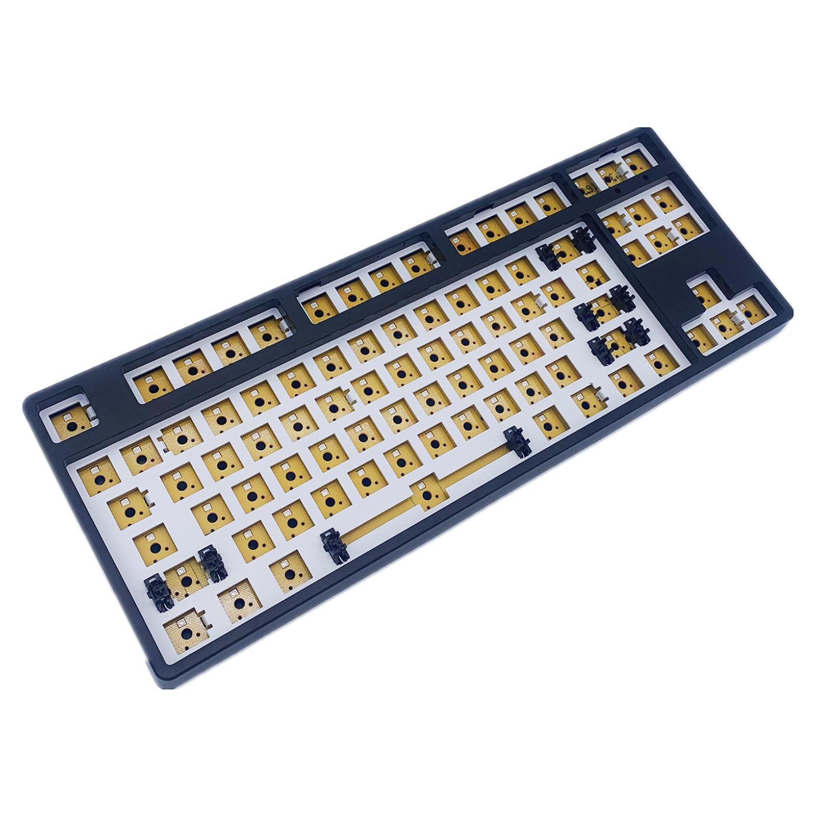 87 Keys Wired Mechanical Keyboard DIY Kit Hot-Swappable Switch Durable Easy to Install