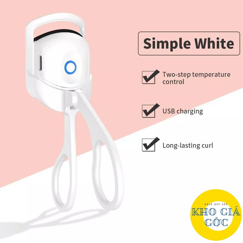 Máy Uốn Mi Cong Bằng Điện Cao Cấp,Uốn Cong Lông Mi Tự Nhiên, Giữ Nếp Lâu Dài Bằng Nhiệt,Có Cổng Sạc USB HQ KHOGIAGOC
