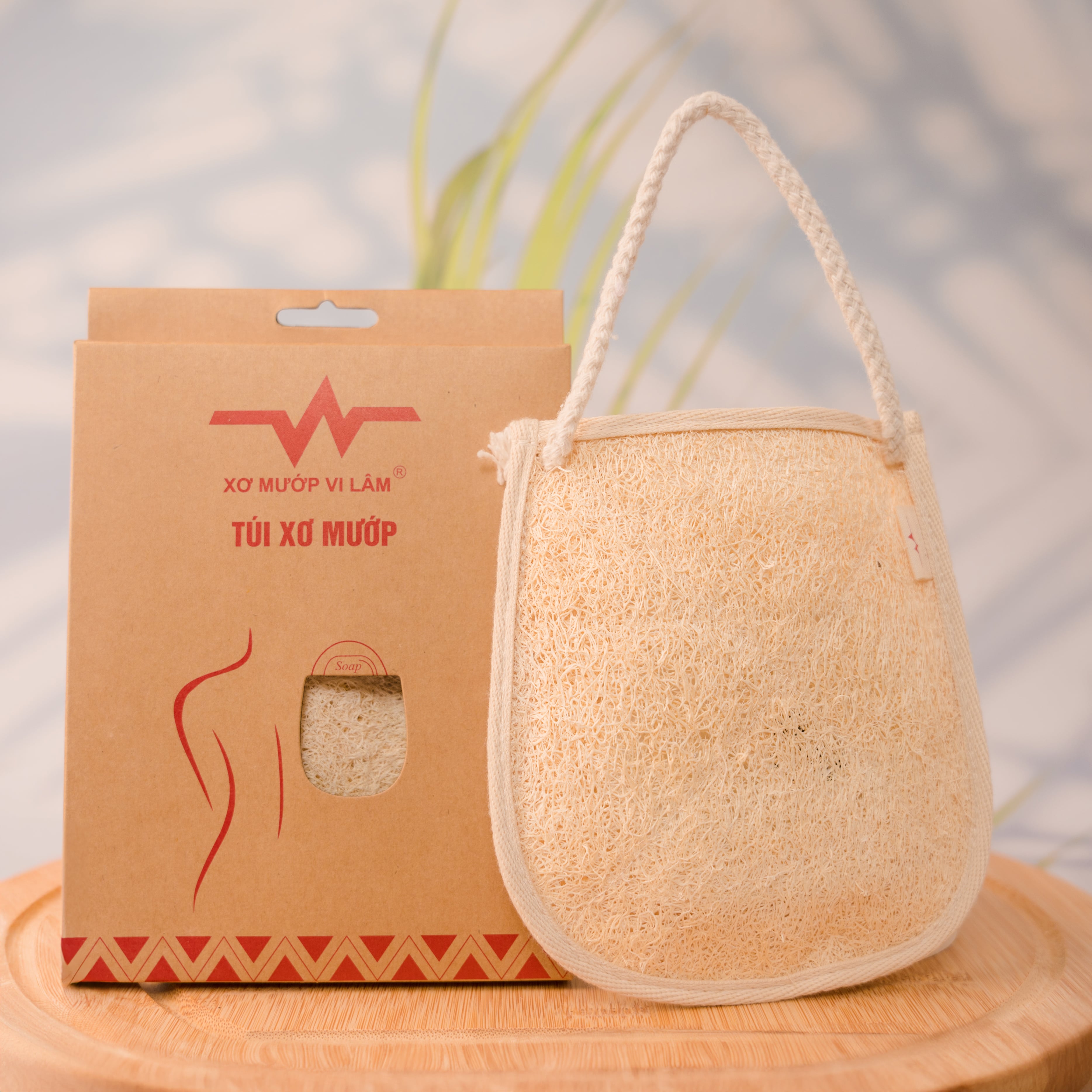 Túi Xà Phòng Xơ Mướp Vi Lâm Thiết Kế Độc Đáo, Massage Tự Nhiên Giúp Kích Thích Lưu Thông Máu, Tẩy Tế Bào Chết