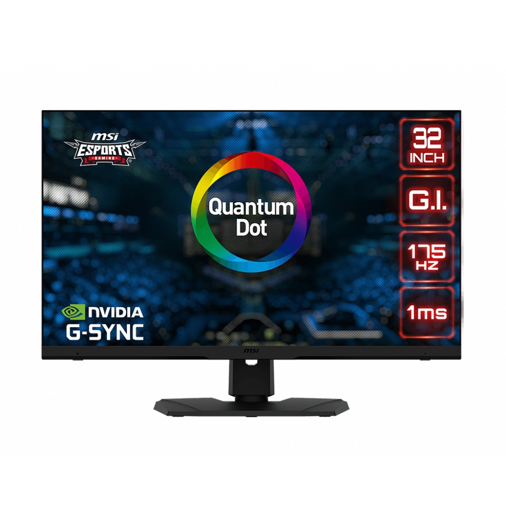 Màn hình Gaming MSI Optix MPG321QRF-QD 32 Inch (2K QHD/175Hz/1ms/G-Sync/USB-C) - Hàng chính hãng