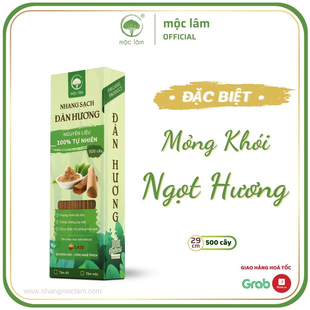 [COMBO 3Hộp] Nhang Sạch Đàn Hương 1500cây - 29cm - Nhang thiên nhiên MỘC LÂM