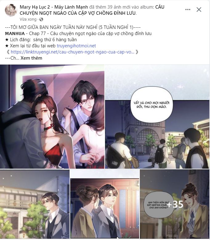 câu chuyện ngọt ngào của cặp vợ chồng đỉnh lưu chapter 77.1 1