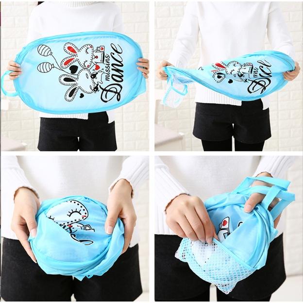Giỏ Đựng Đồ Vải Lưới Quần Áo Đi Giặt Đựng Đồ Chơi Cho Bé Sọt đựng đồ đa năng H006