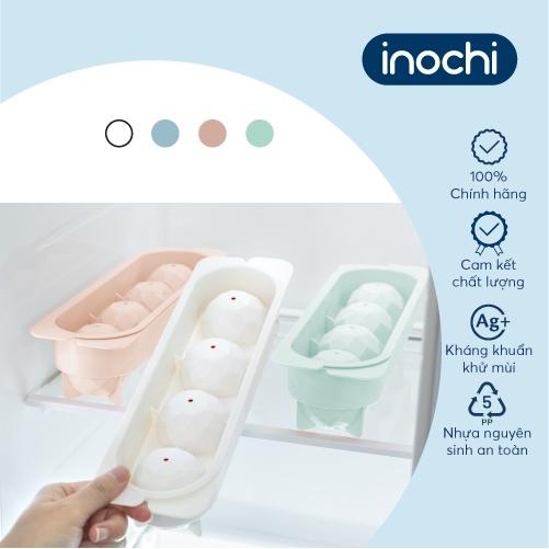 Khay đá tròn Inochi 4 viên Inochi màu Trắng/Xanh/Hồng