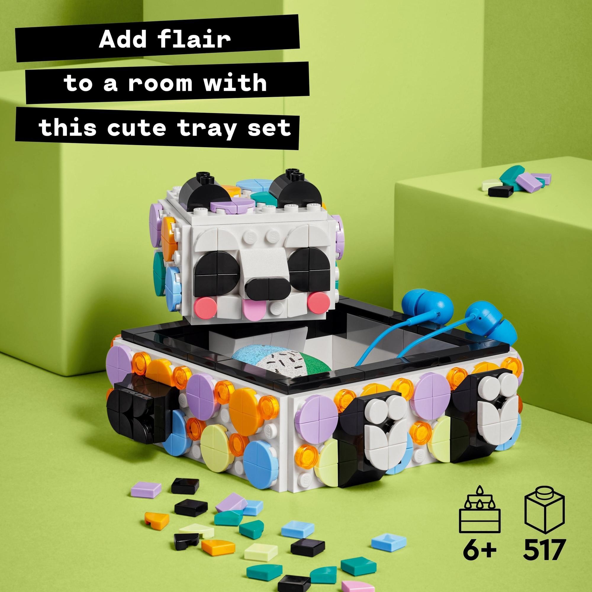 LEGO DOTS 41959 Khay đựng bút gấu Panda dễ thương (517 chi tiết)