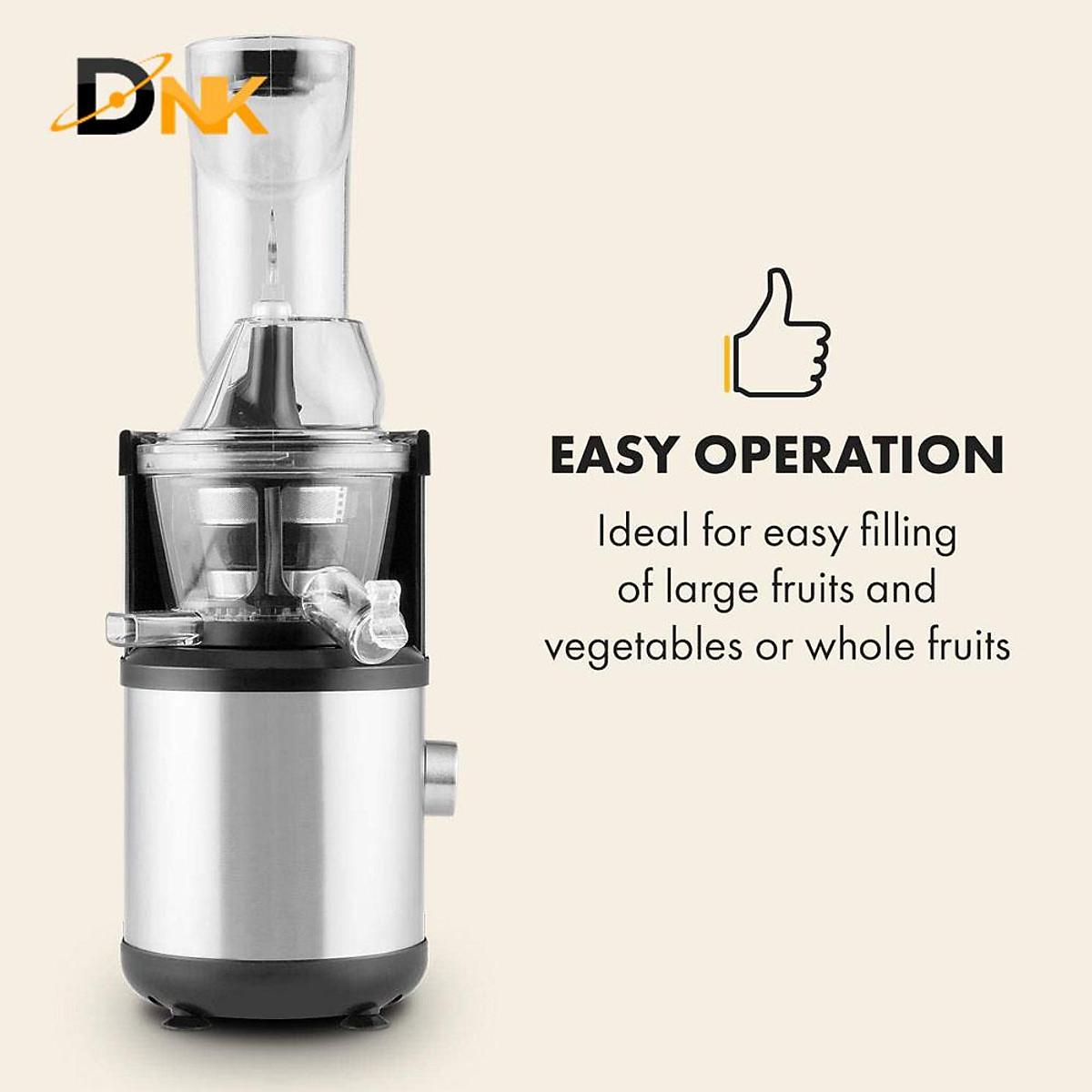 Máy Ép Chậm Klarstein Fruitberry Slow Juicer, Máy Ép Trái Cây Hoa Quả Công Suất 400W, Dung Tích 1L, Nhập Đức, BH12 Tháng