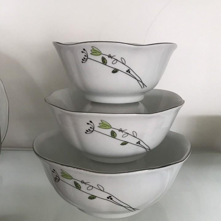 Tô Canh sứ hình bông cọ số 6 , số 7 , số 8