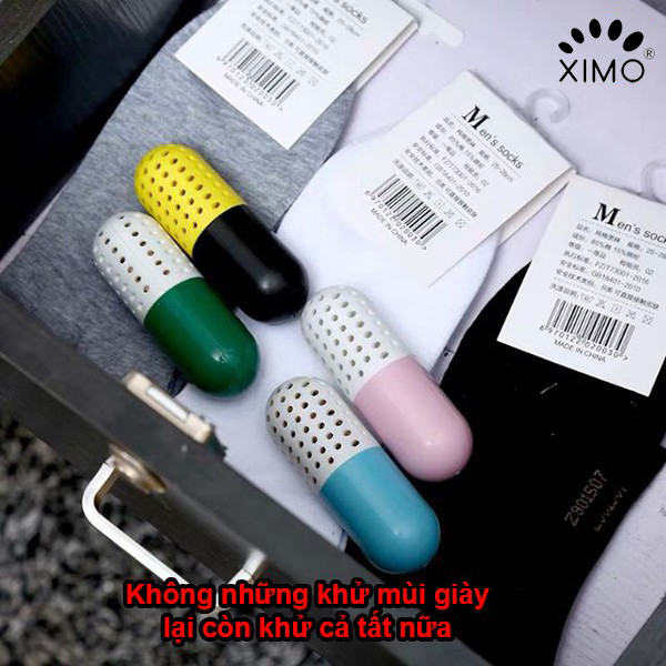 Viên hút ẩm khử mùi giày dép, và đồ vật đa năng CURE PILL XIMO KMG01G3 (1 viên)