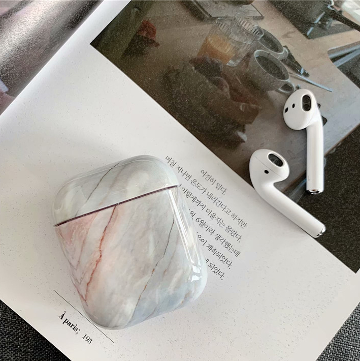 Airpods Case - Ốp bảo vệ dành cho Airpods 1/2 vân đá