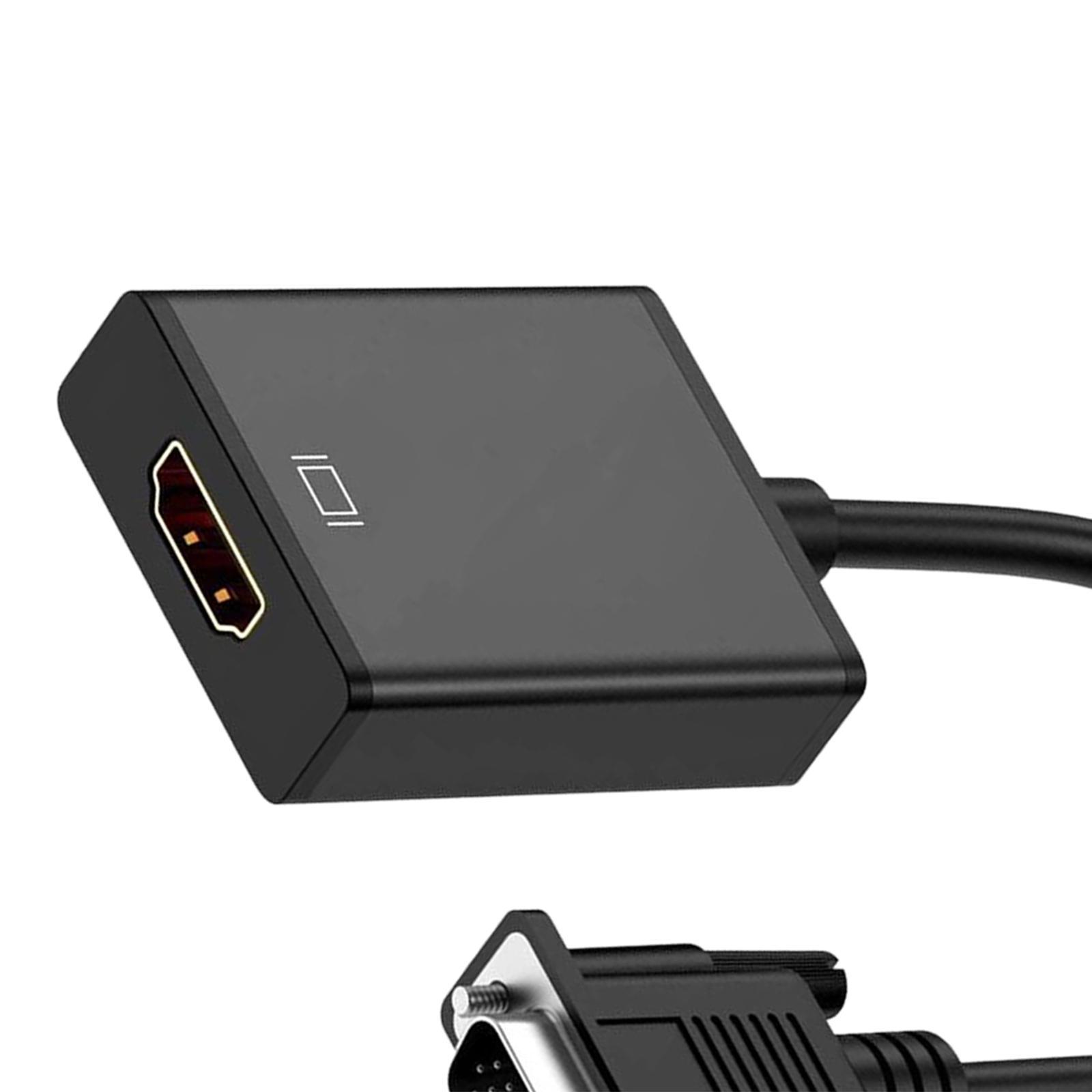 HDMI to VGA Adapter, HD Female to Male 1920 x 1080P for PC Laptop Projector for Xbox for Chromebook