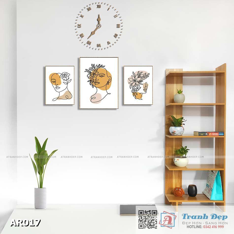 SET 3 tranh canvas decor phong cách minimalist, trừu tượng hiện đại - AR017 - 20