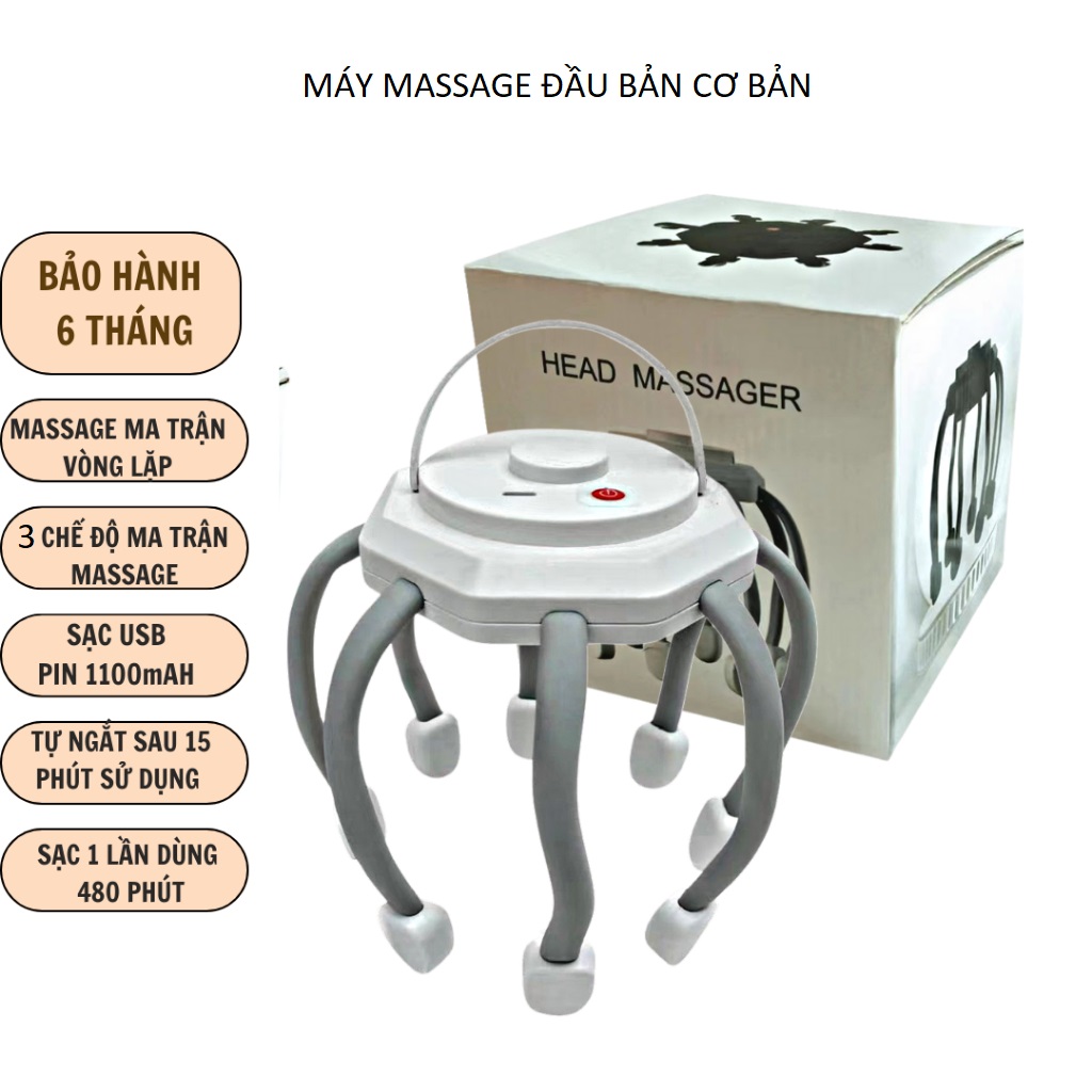 Máy Massage Đầu Sothing DAITASHI LM-080, 4 Chế Độ Massage, Giảm Thư Giãn Mêt Mỏi- Hàng Chính Hãng