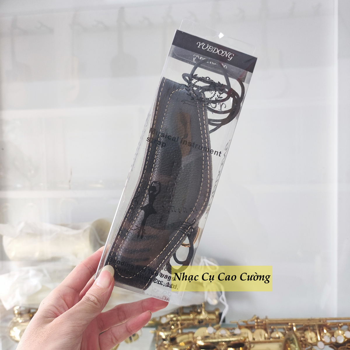 Dây Đeo Kèn Saxophone Da Bò Cao Cấp