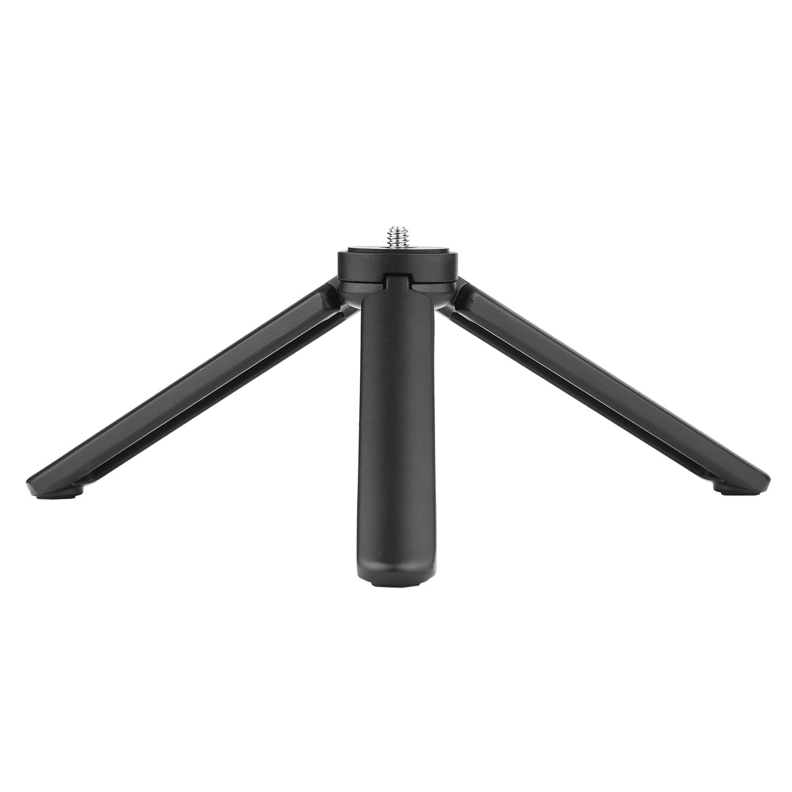 Lightweight Mini Desktop Tripod Aluminum Alloy Tripod Stand with 1/4 Inch Screw Wrench for DSLR ILDC Camera Camcorder
