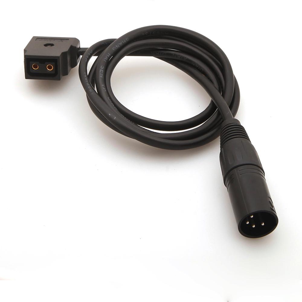 D-Tap B Female To XLR 4PMale Adapter Cable for Anton Bauer Battery V-Mount