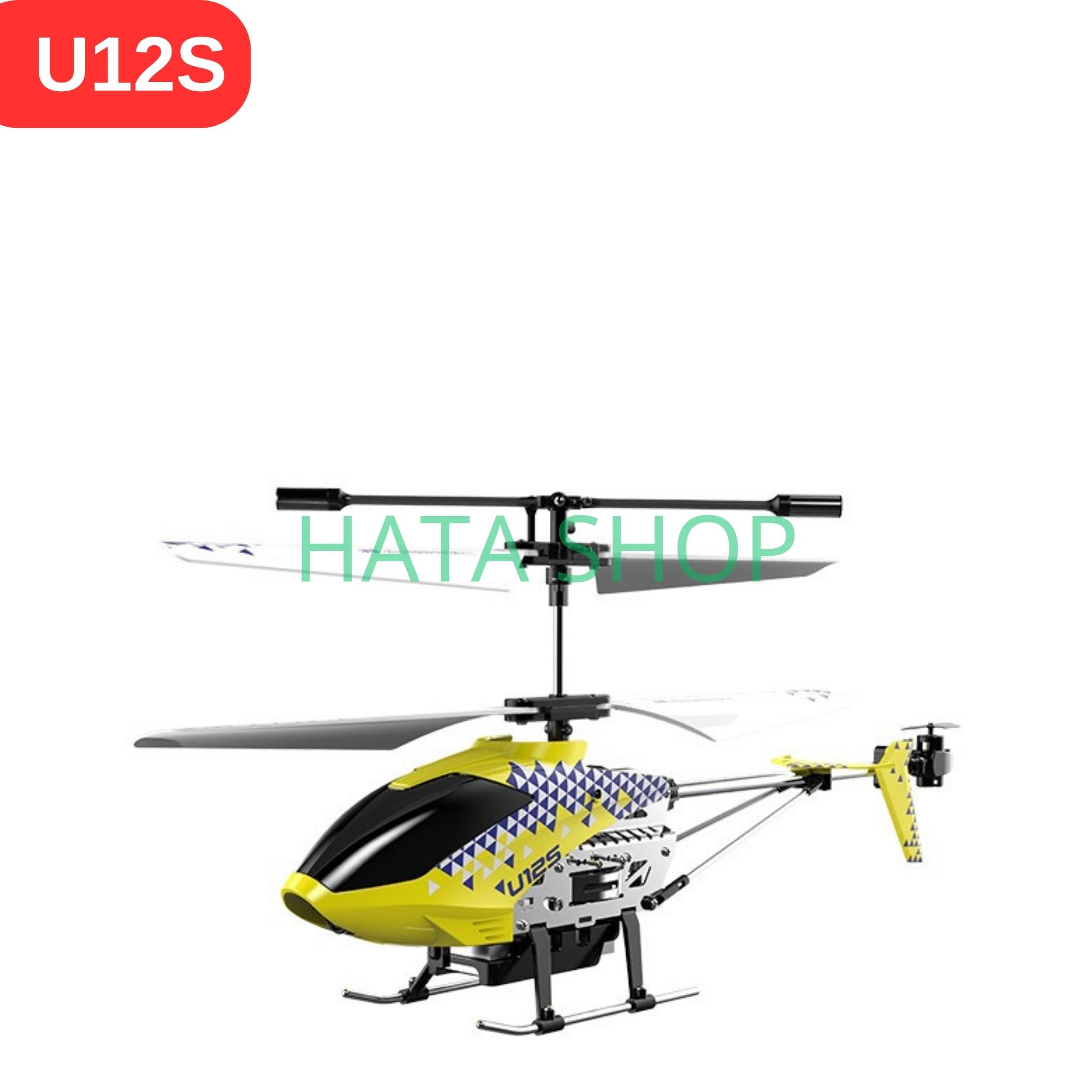 Máy Bay Trực Thăng U12S Helicopter Có Wifi Camera Chụp Ảnh/Video Bản 2 Pin Sạc Điều Khiển Từ Xa, mô hình máy bay trực thăng trên không