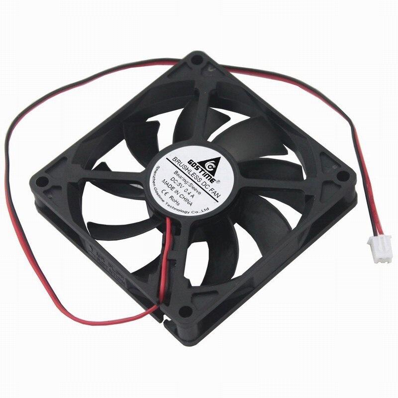 Gdstime 1 piece 8011 1Wire 1Pin DC 1V 3 inches 80mm x 11mm 8cm Machine Cooling Fan 80mm*80mm*11mm