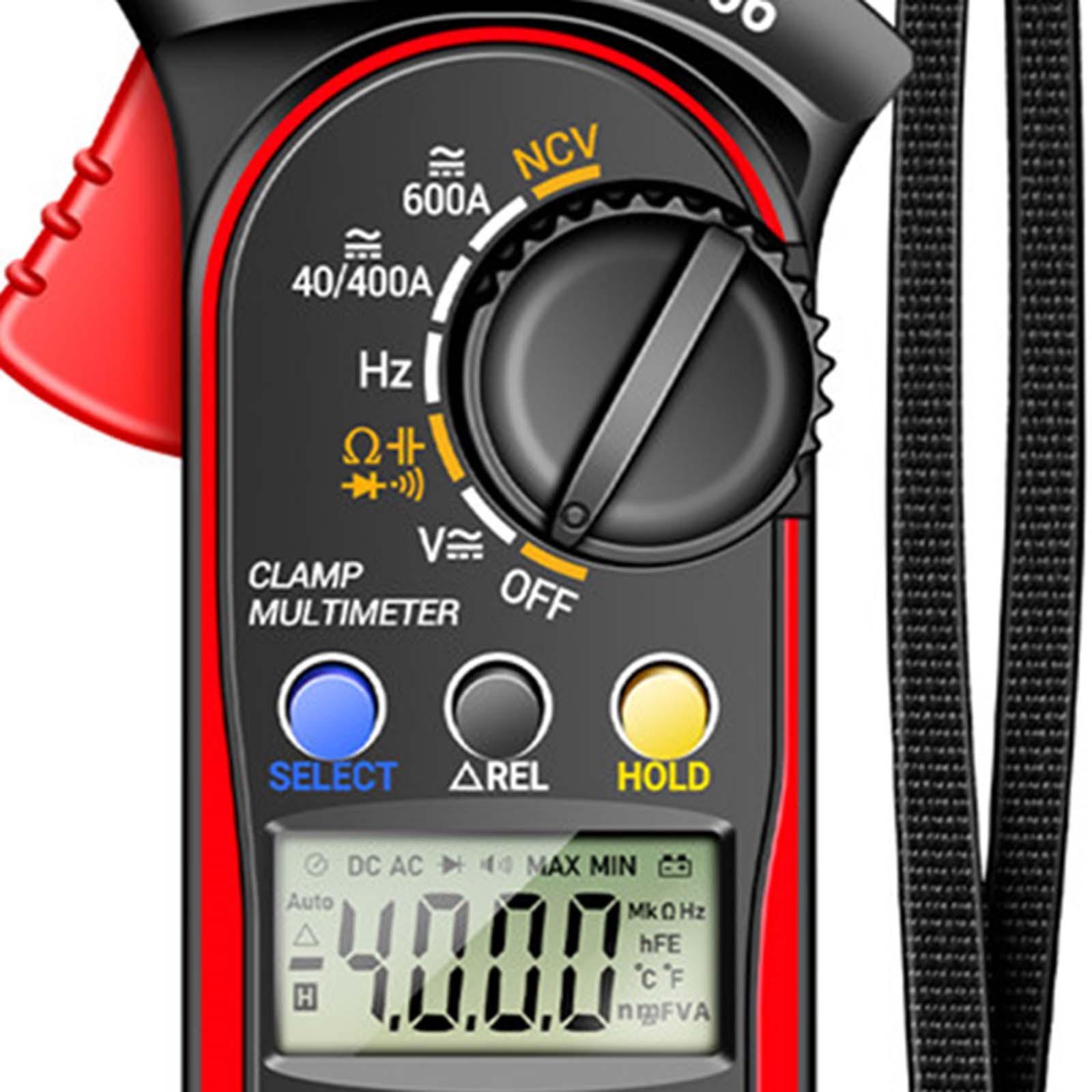 Digital Clamp Meter Voltage Meter Backlight Screen Auto Range Portable Professional Electrician Tool Multi Tester for Household Outlets Cars