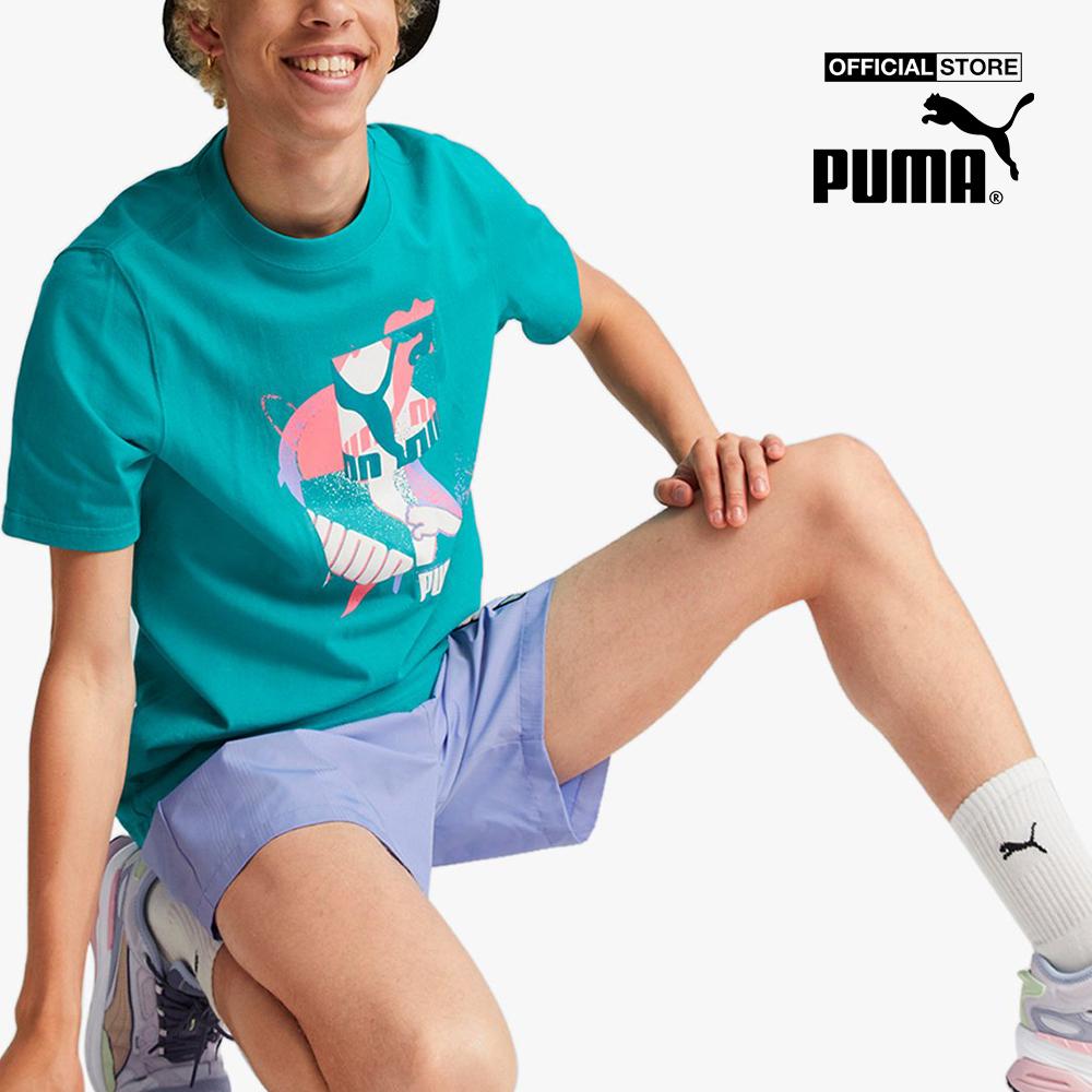 PUMA - Áo thun nam tay ngắn cổ tròn Fandom Graphic 536108