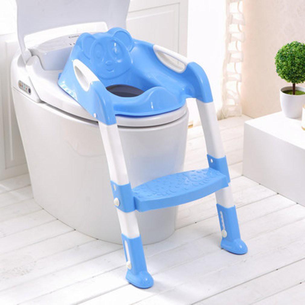 Ghế toilet gấp gọn có kèm thang dành cho trẻ em