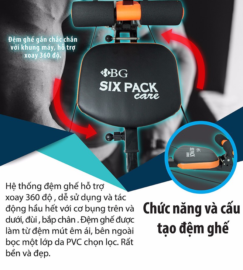 Máy Tập Cơ Bụng Đa Năng Cải Tiến New Six Pack Care KM2018 (hàng nhập khẩu)