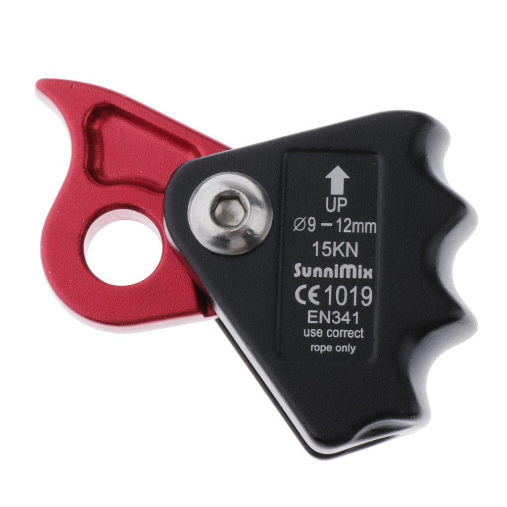 2x Ring Climbing Gear ,Self-Braking Stop Descender for 9-12mm Rope Rescue Descender for Rock Climbing Peak Rescue