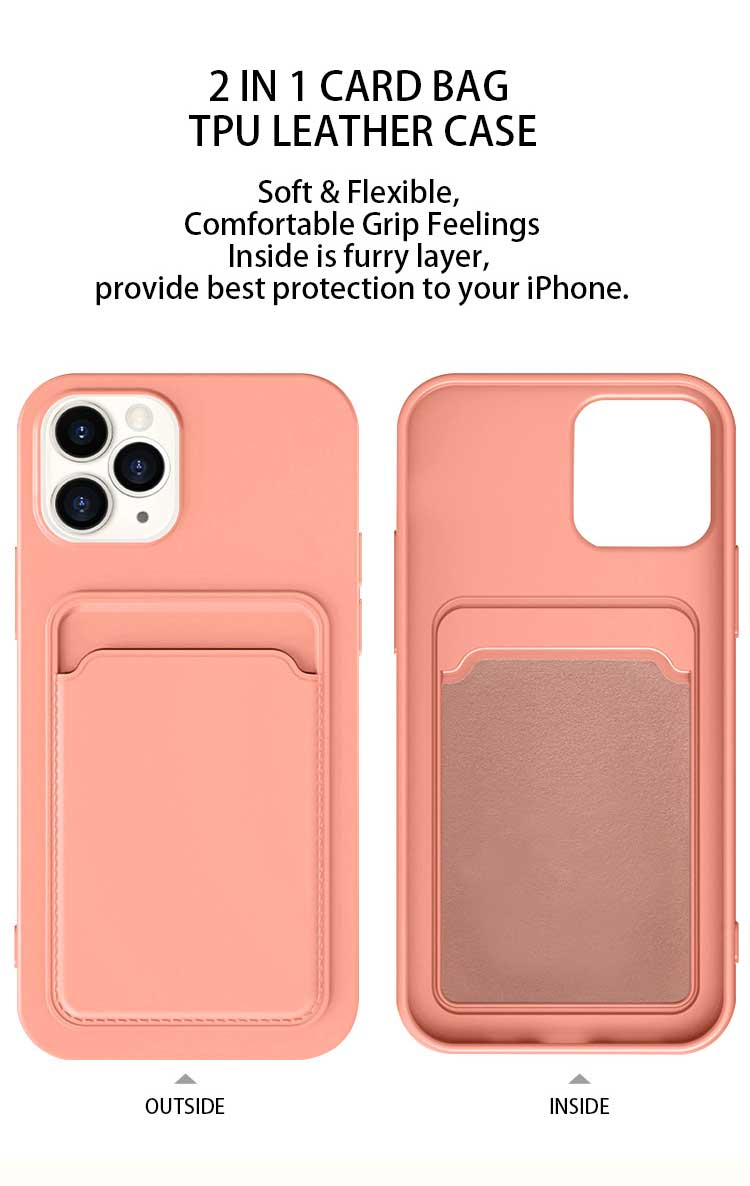 Ốp lưng dẻo MIPOW Card Bag TPU Leather có khe ví đựng thẻ cho iPhone 15 Series - Hàng chính hãng