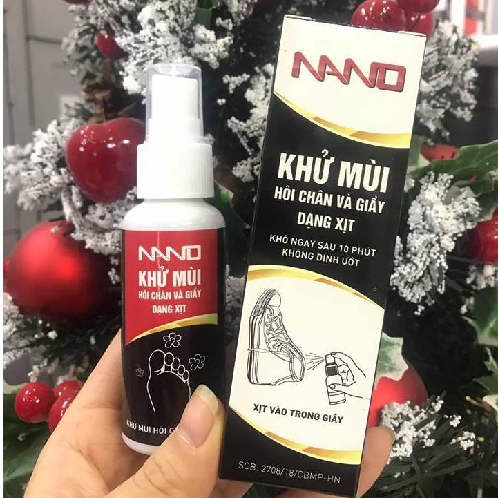 Xịt NANO Khử Mùi Hôi Chân Và Giày-Mũ Bảo Hiểm