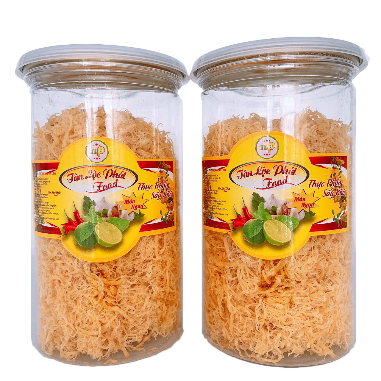 COMBO 2 HŨ GÀ CHÀ BÔNG CAY CHẤT LƯỢNG TÂN LỘC PHÁT - MỖI HŨ 200G