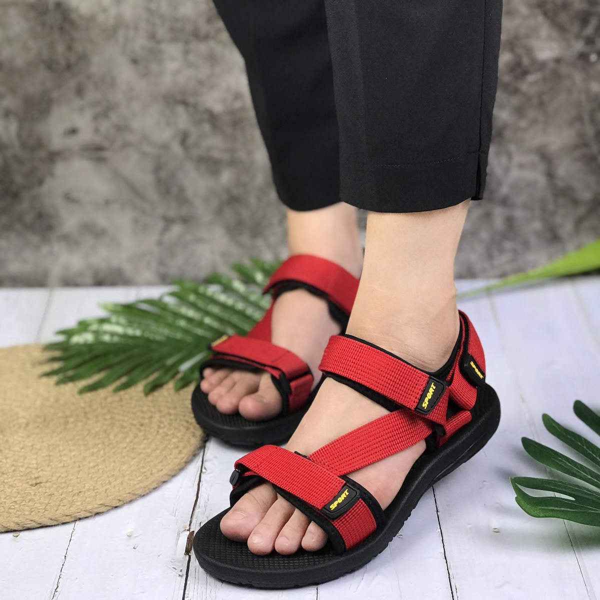 Sandal nữ học sinh quai dù hiệu Rova RV872