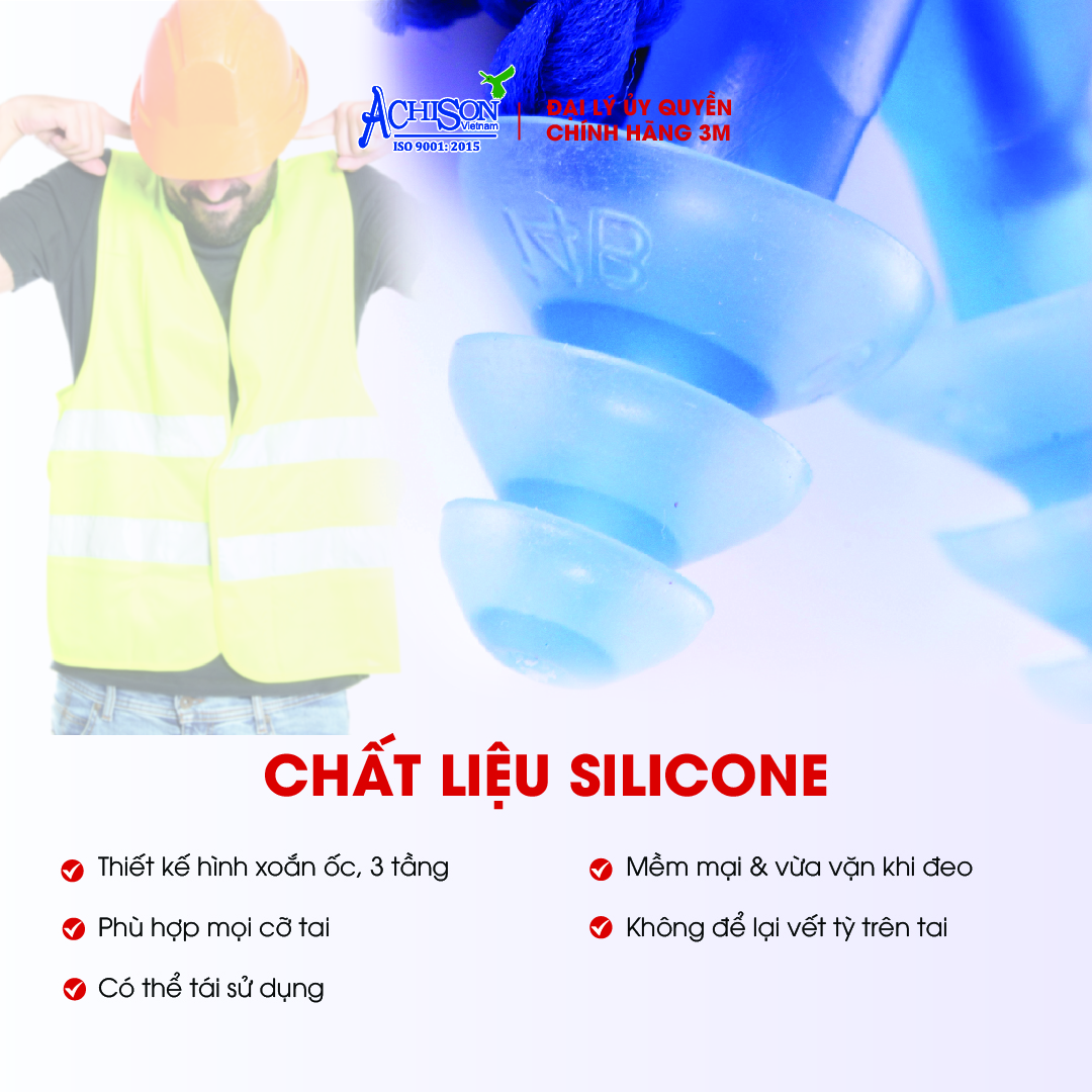 Combo 3 Cặp Nút Tai Chống Ồn 3M 1290 - Xanh