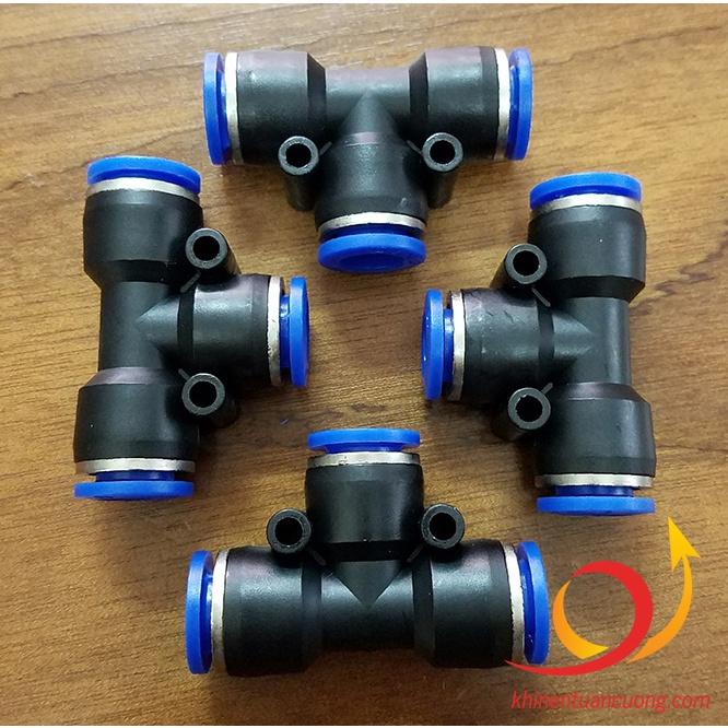Tê nối nhanh dây khí 6,8,10,12 bộ 100 cái