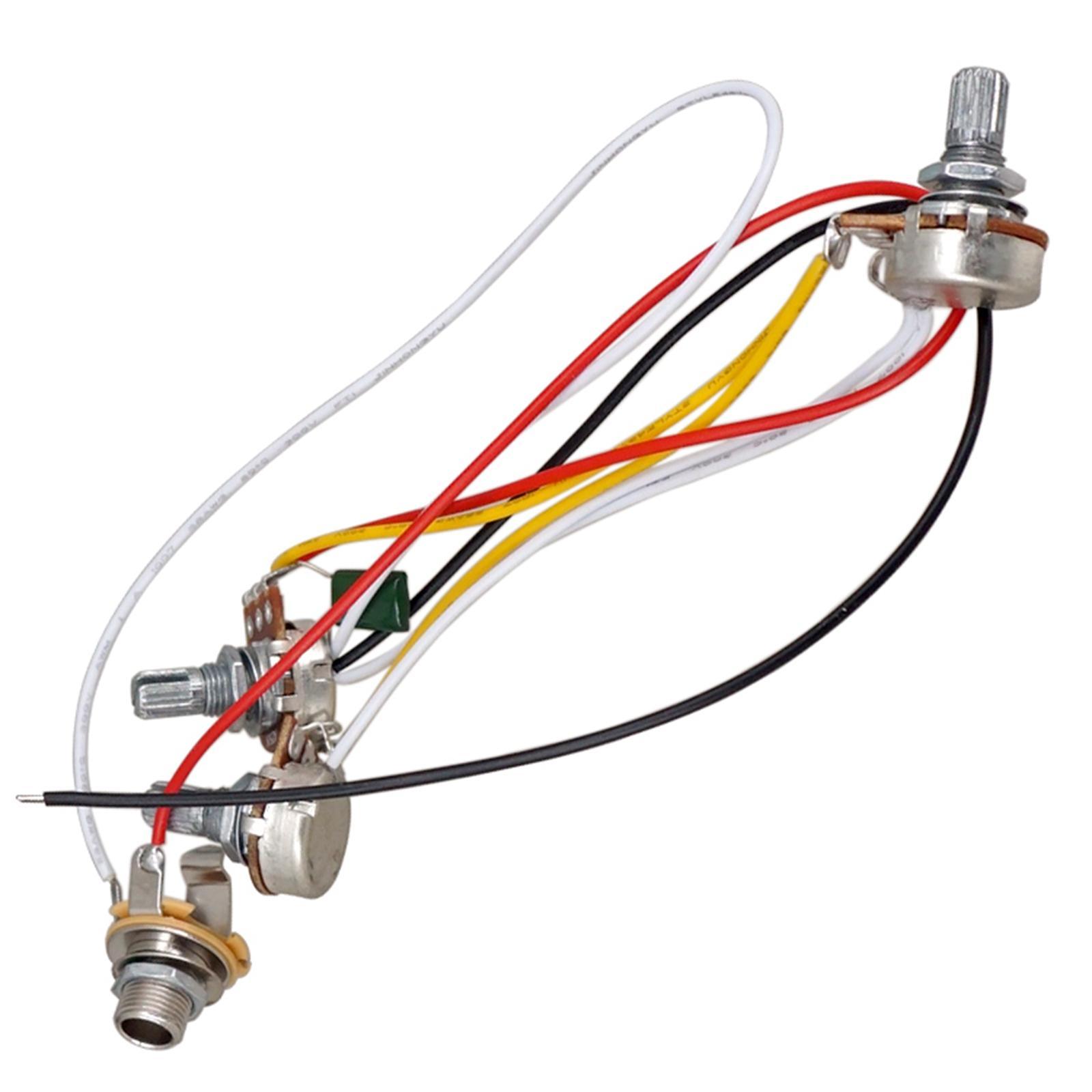 Guitar Potentiometer Bass Parts Guitar Wiring Harness Set for Replaces Accessory