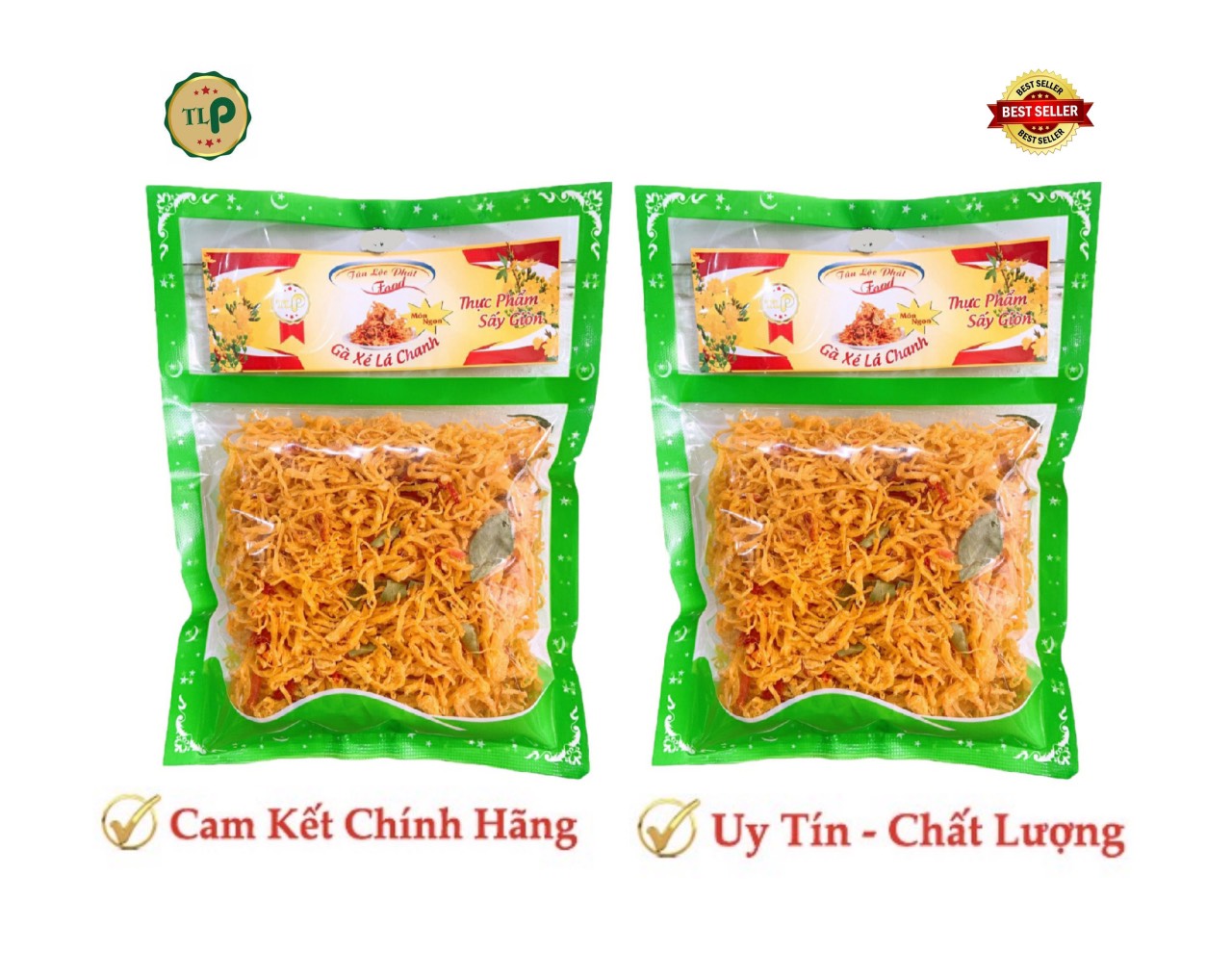 1 BỊCH KHÔ GÀ LÁ CHANH SIÊU NGON TÂN LỘC PHÁT - 40G