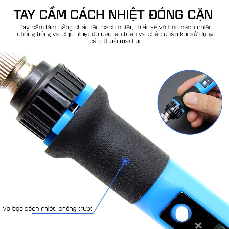 Mỏ Hàn Điều Chỉnh Nhiệt Độ 908DR 80W