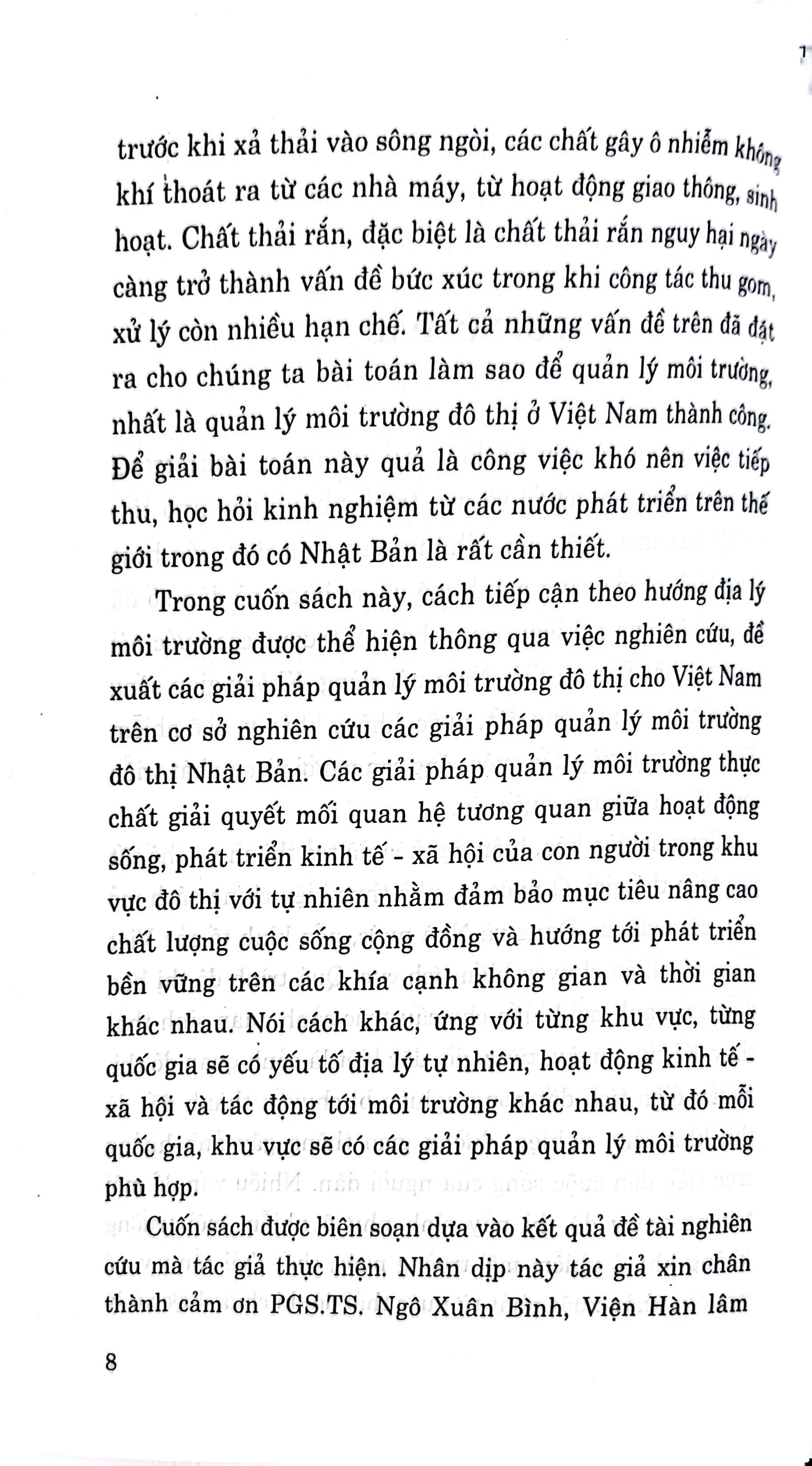 Quản lý môi trường đô thị Nhật Bản và khả năng ứng dụng ở Việt Nam