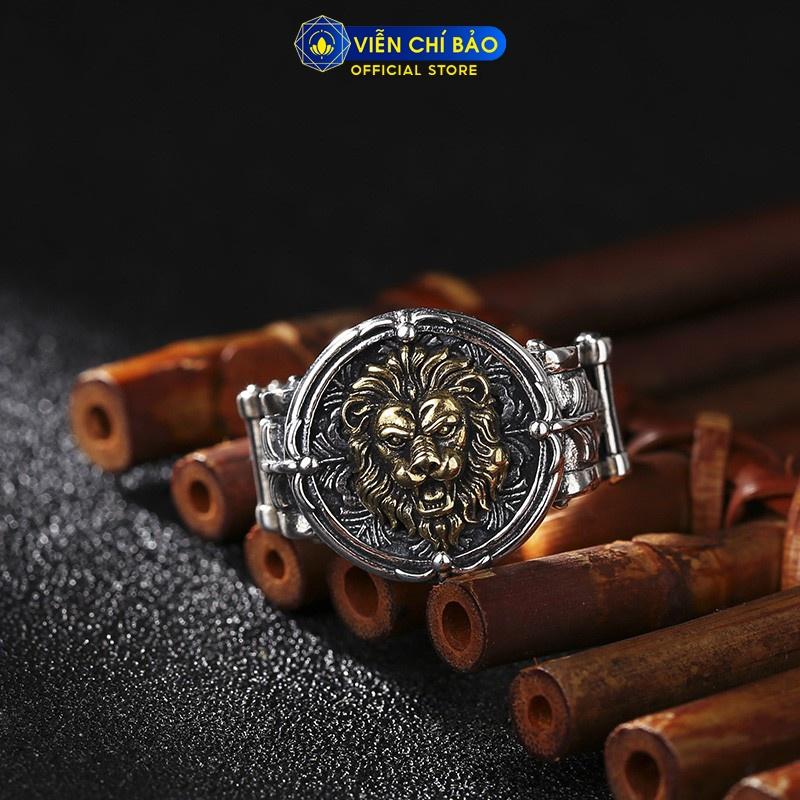 Nhẫn bạc nam LION KING chất liệu bạc Thái 925 phong cách nam tính thương hiệu Viễn Chí Bảo N100348