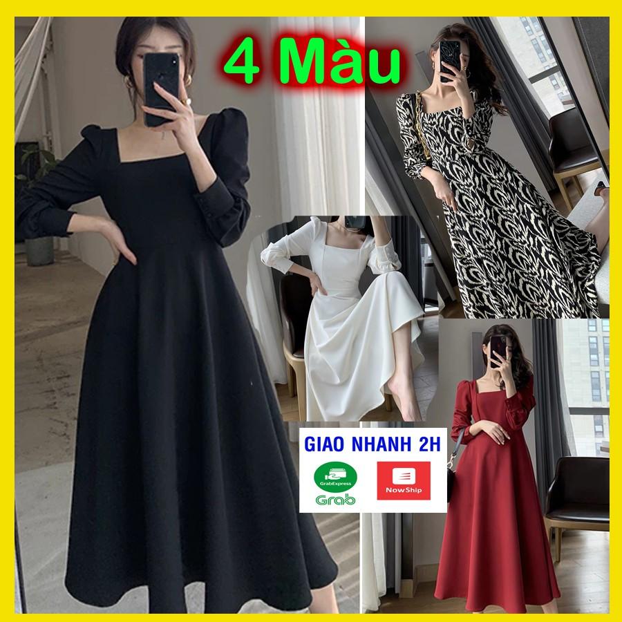 Đầm Xòe Dự Tiệc Đẹp, Thiết Kế Cổ Vuông, phong cách Đơn Giản Thanh Lịch, quyến rũ sang trọng -Đ0999VDVDVDVD