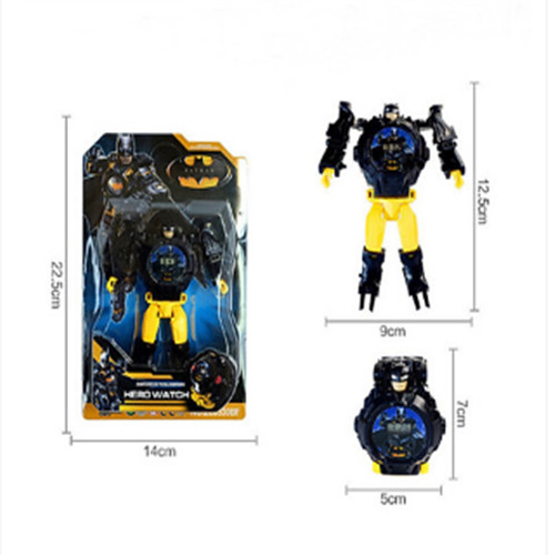 Đồng hồ robot biến hình-Đồng hồ siêu nhân dành cho Bé Trai/ Bé Gái - batman