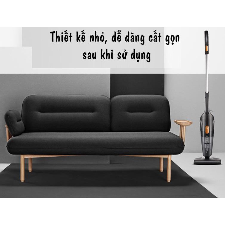 Máy hút bụi cầm tay gia đình Deerma DX115C công suất lớn dễ dàng hút bụi ghế sofa và ngóc ngách nhỏ trong gia đình