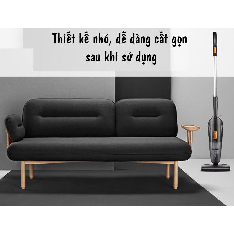 Máy hút bụi cầm tay gia đình Deerma DX115C (nhập khâu) công suất lớn dễ dàng hút bụi ghế sofa và ngóc ngách nhỏ trong gia đình