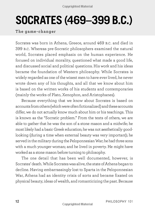 Philosophy 101 : From Plato and Socrates to Ethics and Metaphysics, an Essential Primer on the History of Thought