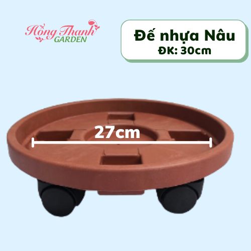 Đế chậu thông minh ĐK 25-50cm, đế chậu thông minh cao cấp Hồng Thanh Garden, Kệ để chậu có bánh xe di chuyển, có chốt an toàn, chất liệu hợp kim cao cấp, chịu lực tối đa 200kg đến 400kg