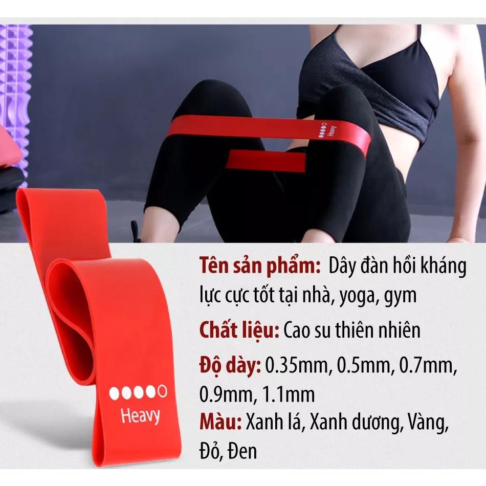 Dây miniband dododios kháng lực tập gym chân mông tay đùi cao su đàn hồi nam nữ