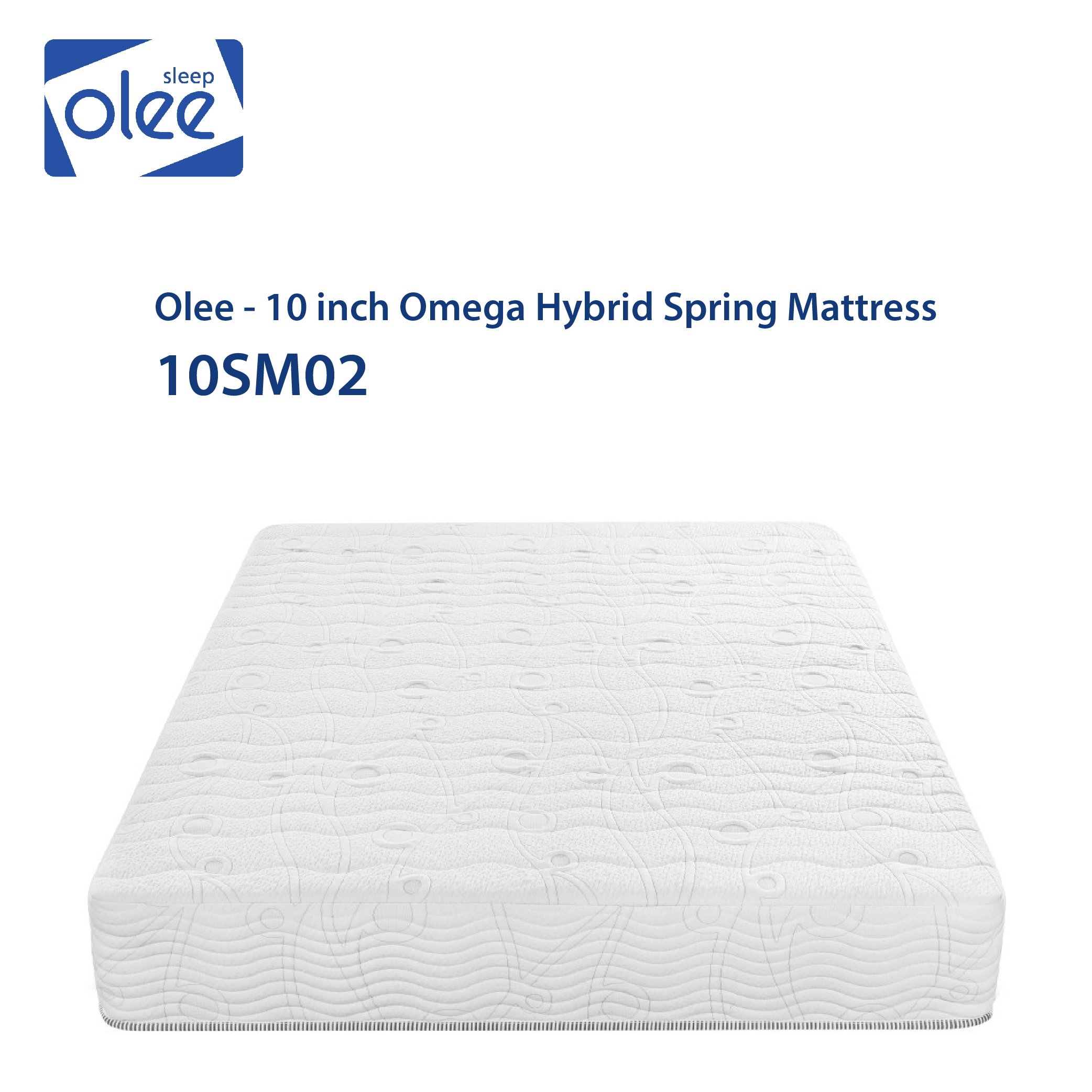 Nệm lò xo lai Omega Olee Sleep 10 inch -10SM02