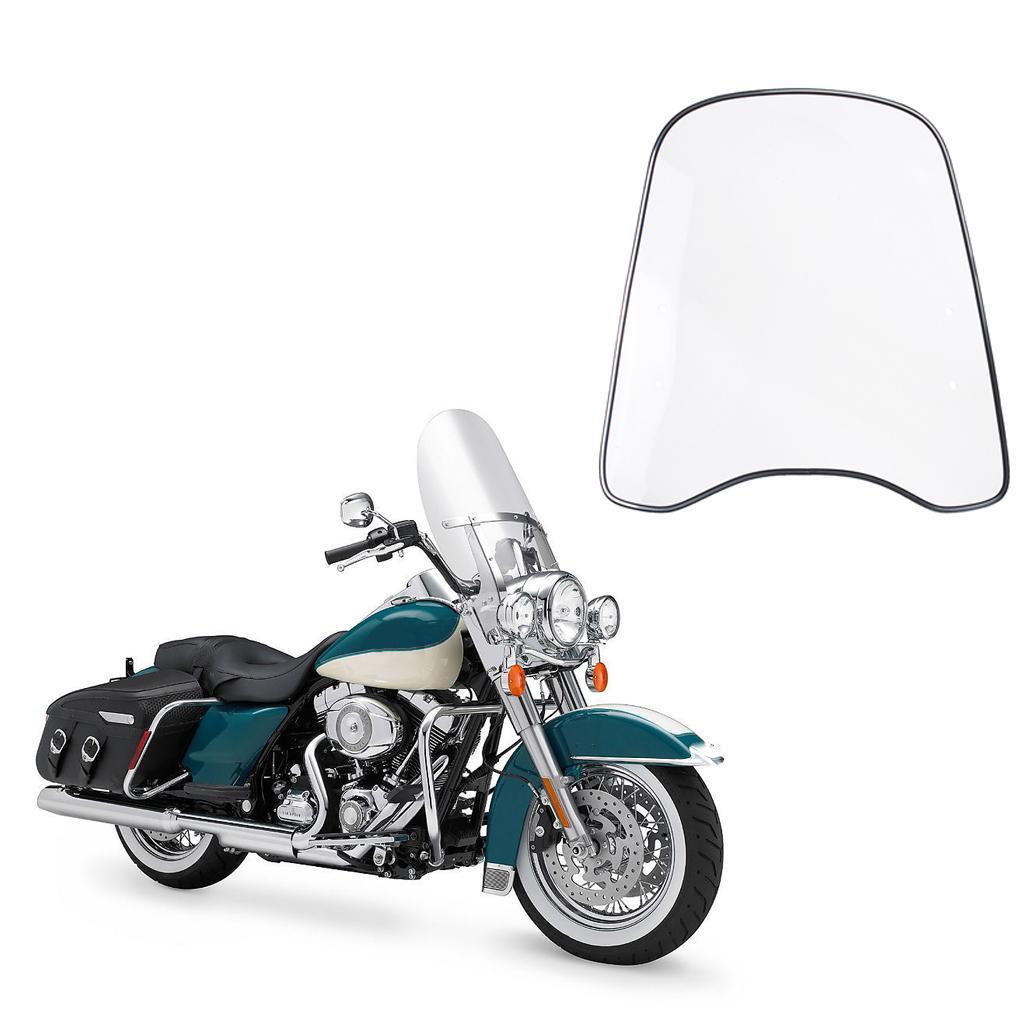 2 Pieces Clear Front Windshield for Motorcycle Motocross Scooter