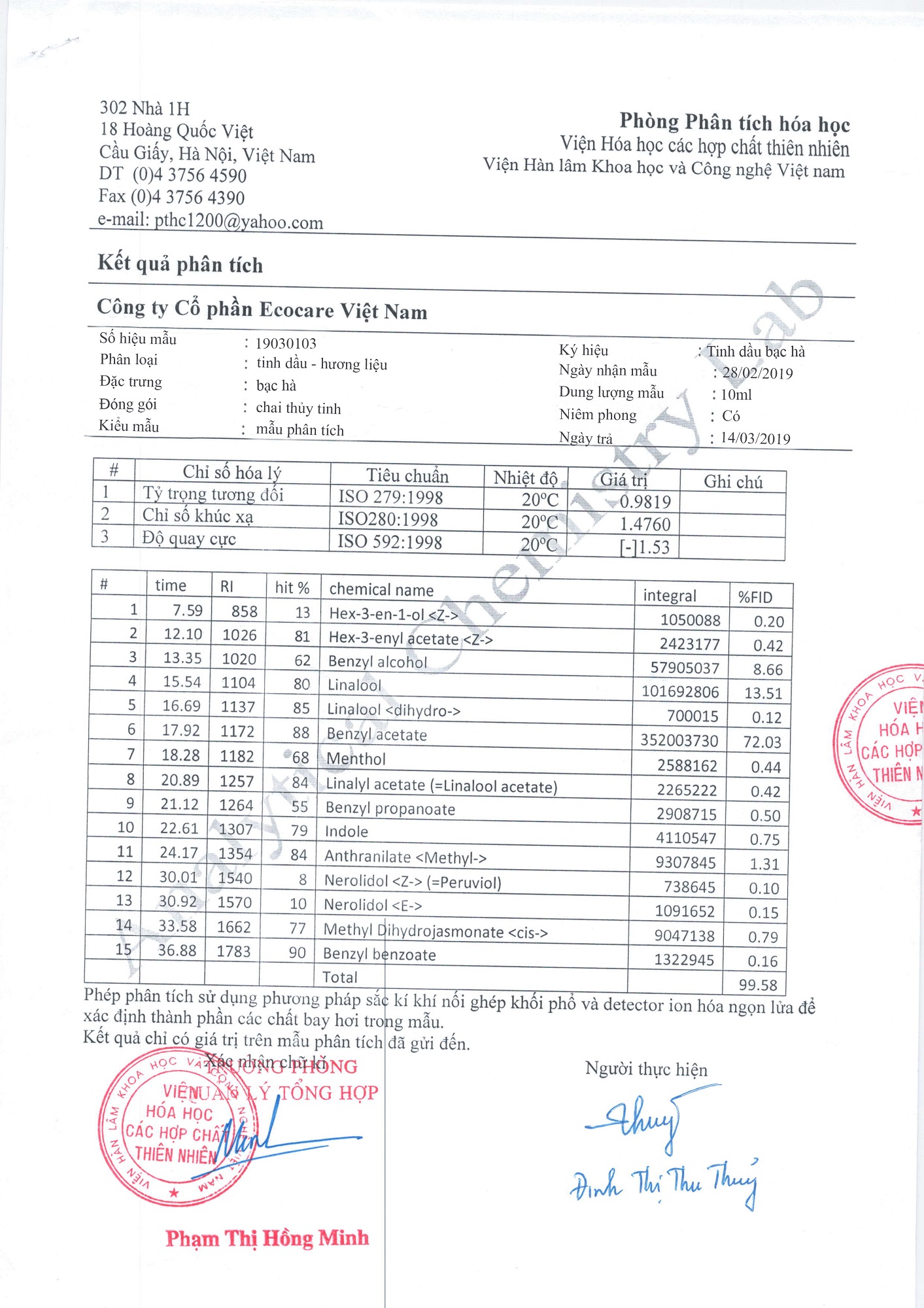 Tinh dầu bạc hà nguyên chất 10ml