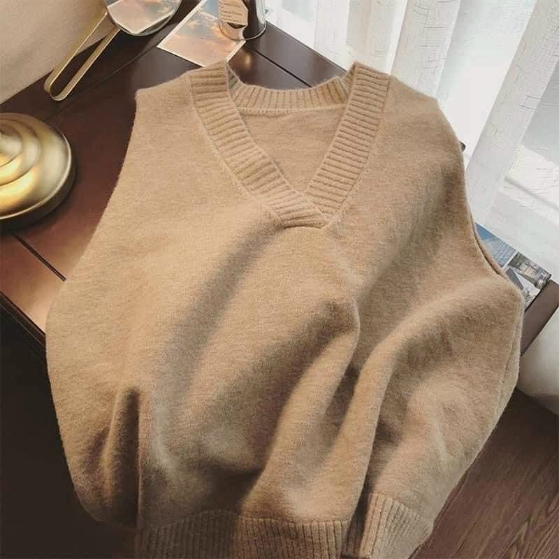 Áo len gile nữ trơn Quảng Châu LS_AL099
