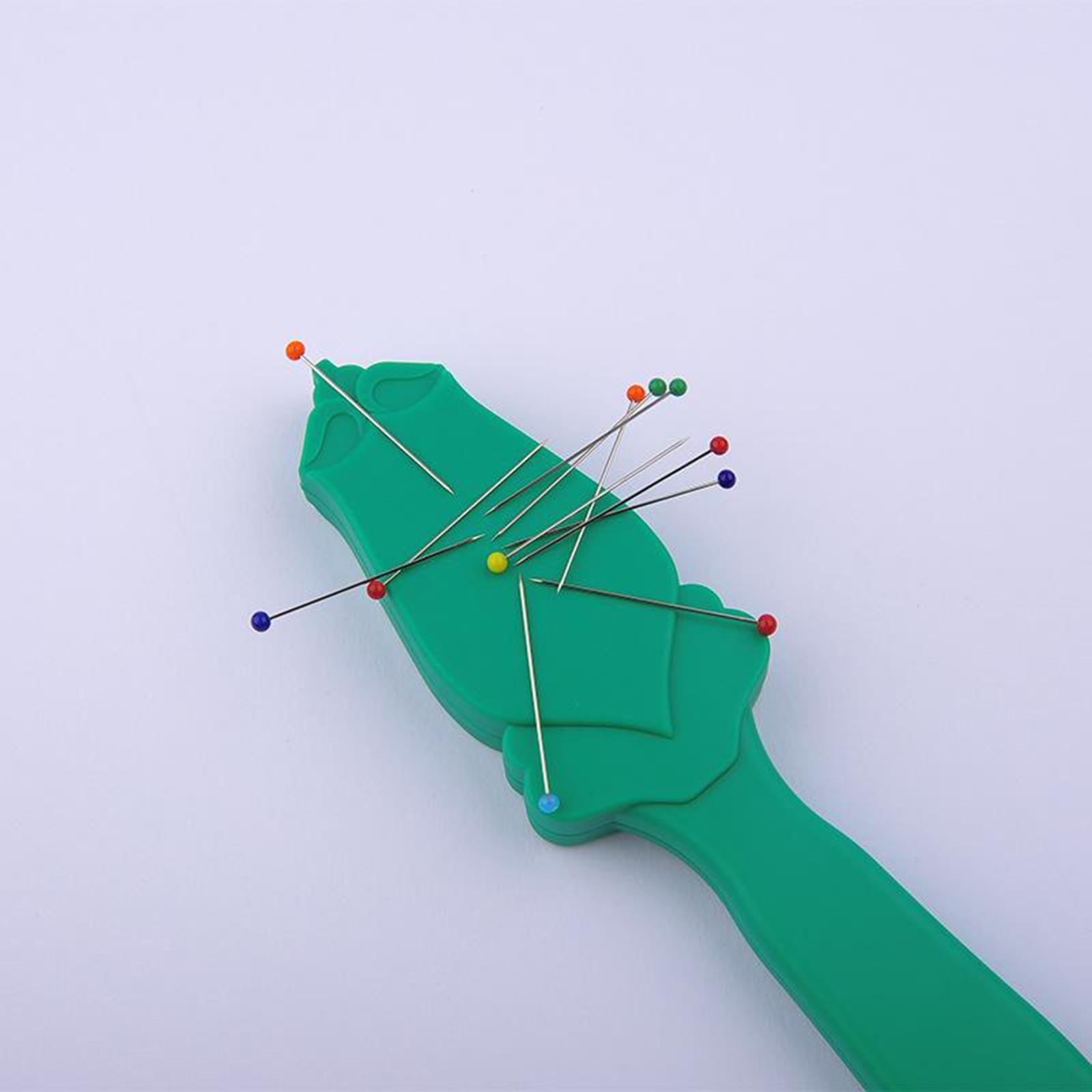 Handheld Plastic Anti-lost Pin Cushion Sewing Quilting Pins Holder